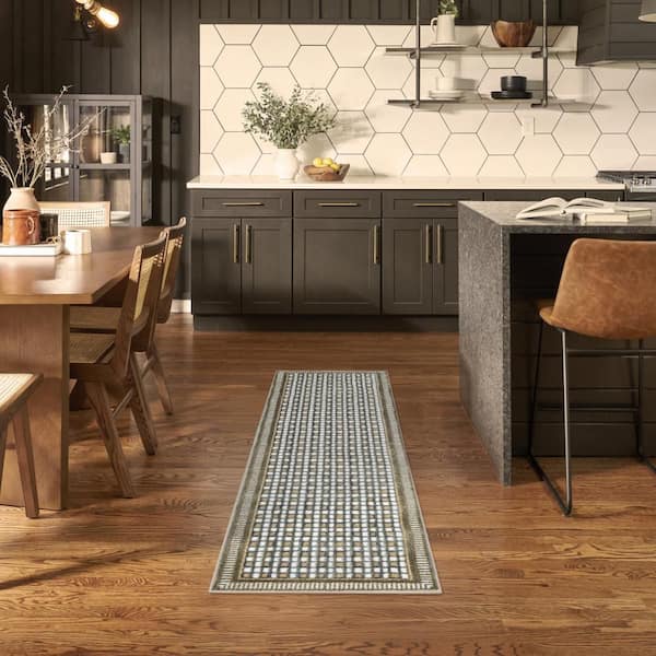 Nordic Multicolor 2 ft. x 8 ft. Geometric Contemporary Runner Area Rug