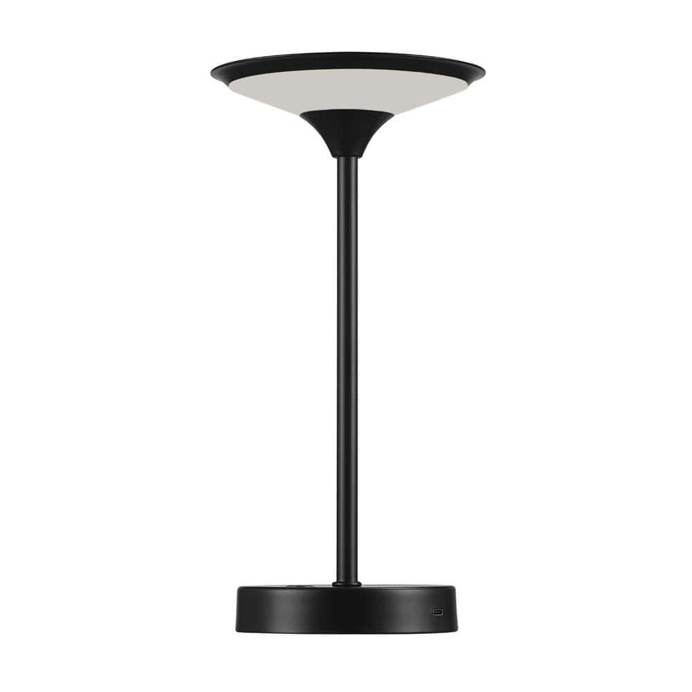 Matte Black Outdoor LED Table Lamp with Touch Switch