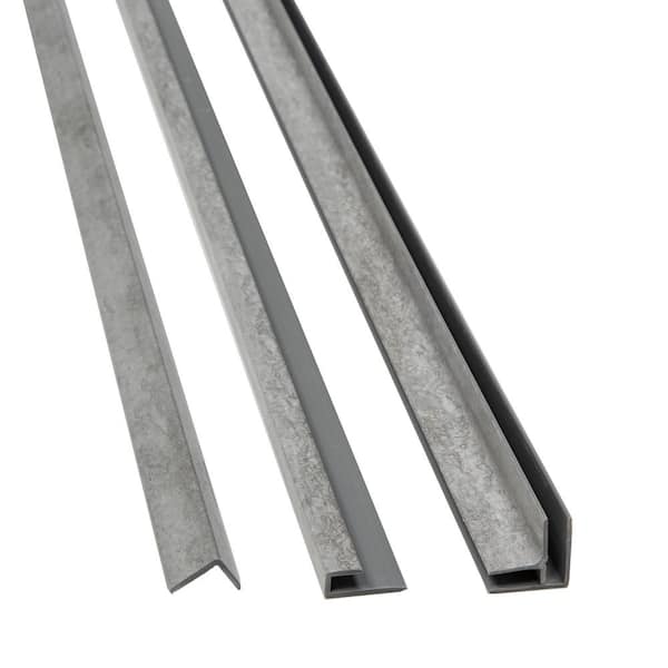 PALISADE Silver Lake 94 in. Vinyl Backsplash Accessory Trim Kit