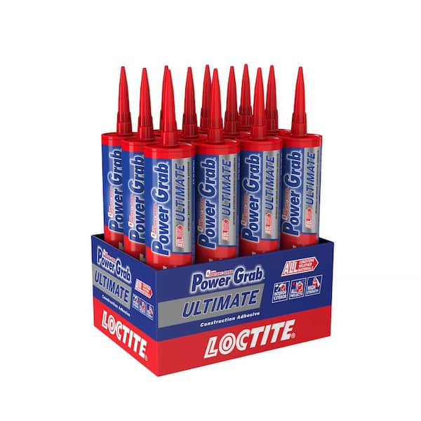 Power Grab Ultimate Instant Grab 9 oz. White SMP Construction Adhesive Cartridge (12 pack)