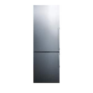 23.25 in. W 11.1 cu. ft. Bottom Freezer Refrigerator in Stainless Steel, Counter Depth