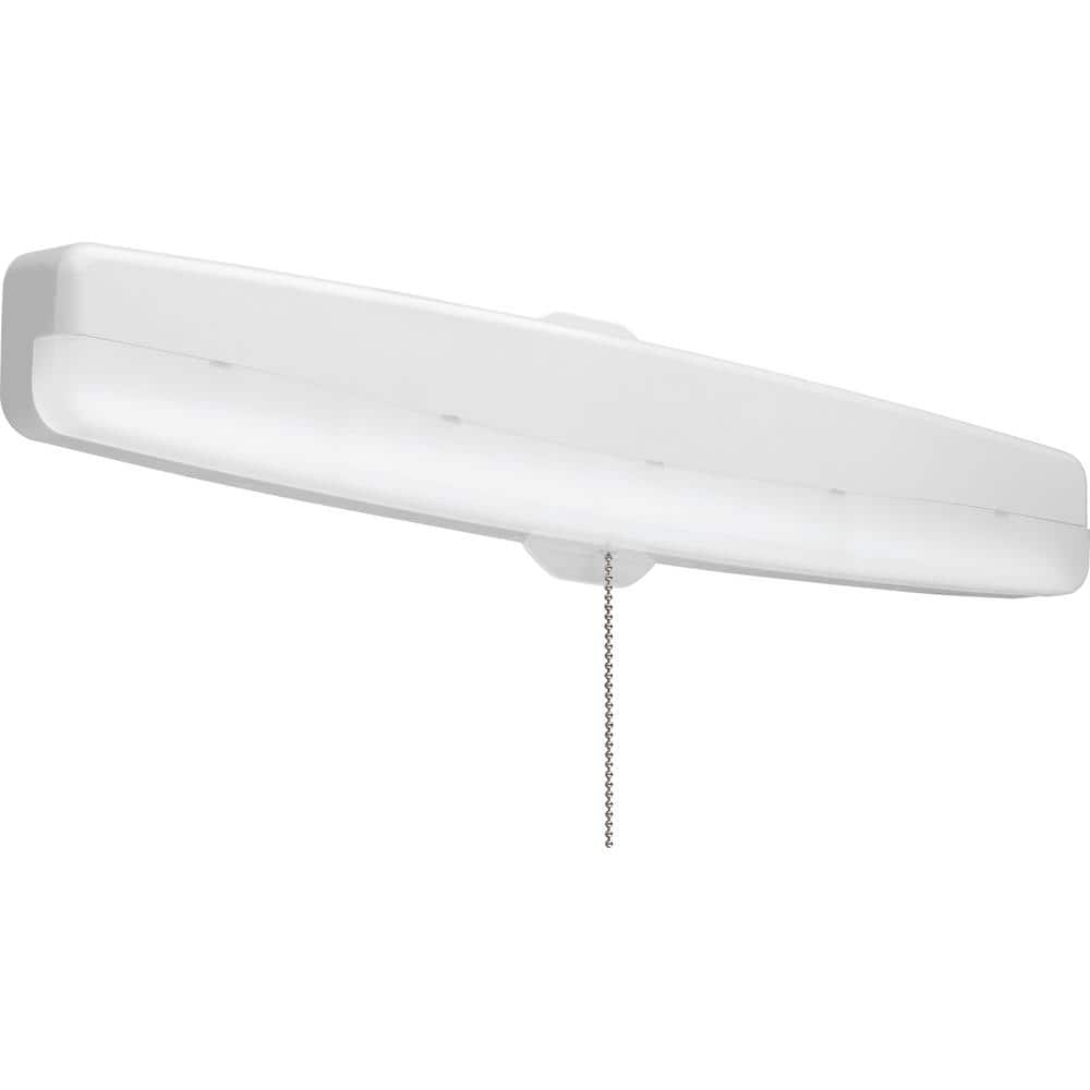 Linear Modern Gloss White LED Flush Mount Light