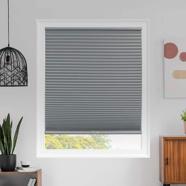 Chicology Cut-to-Size Evening Pewter Cordless Blackout Polyester Cellular Shades 32.25 in. W x 64 in. L
