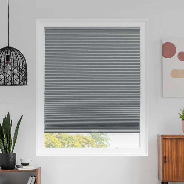 Chicology Cut-to-Size Evening Pewter Cordless Blackout Polyester Cellular Shades 69.5 in. W x 64 in. L