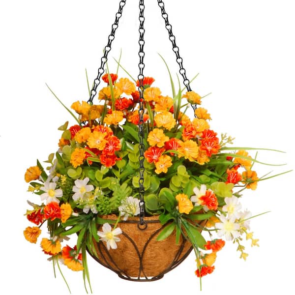 National Tree Company 13 in. Lilac Hanging Basket