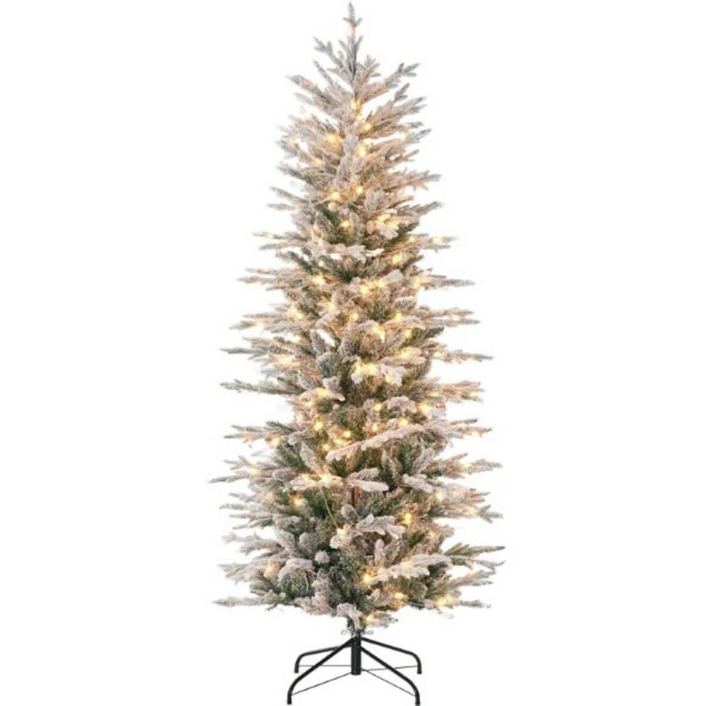 70.8 in. H Holiday Green Artificial Christmas Tree with Warm Yellow Clear Lights, Auto Open (1-Pack) price history on PriceWatchPro