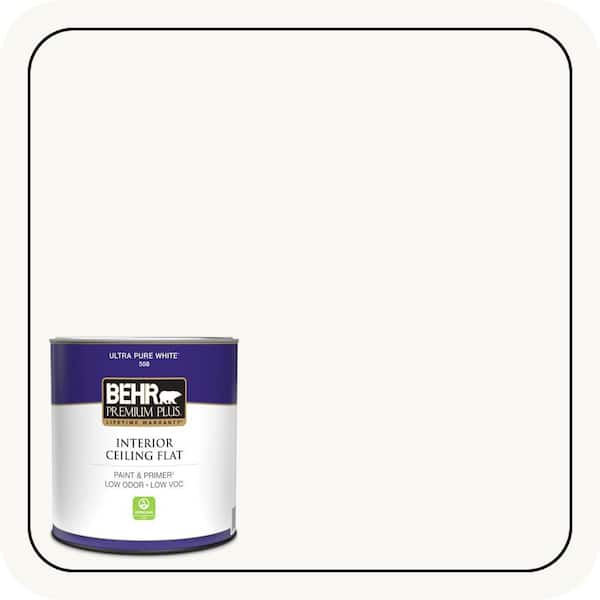 1 qt. Ultra Pure White Ceiling Flat Interior Paint & Primer