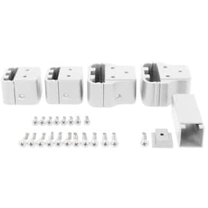 Allure 96 in. x 36 in. White Aluminum Preassembled Stair Railing Kit