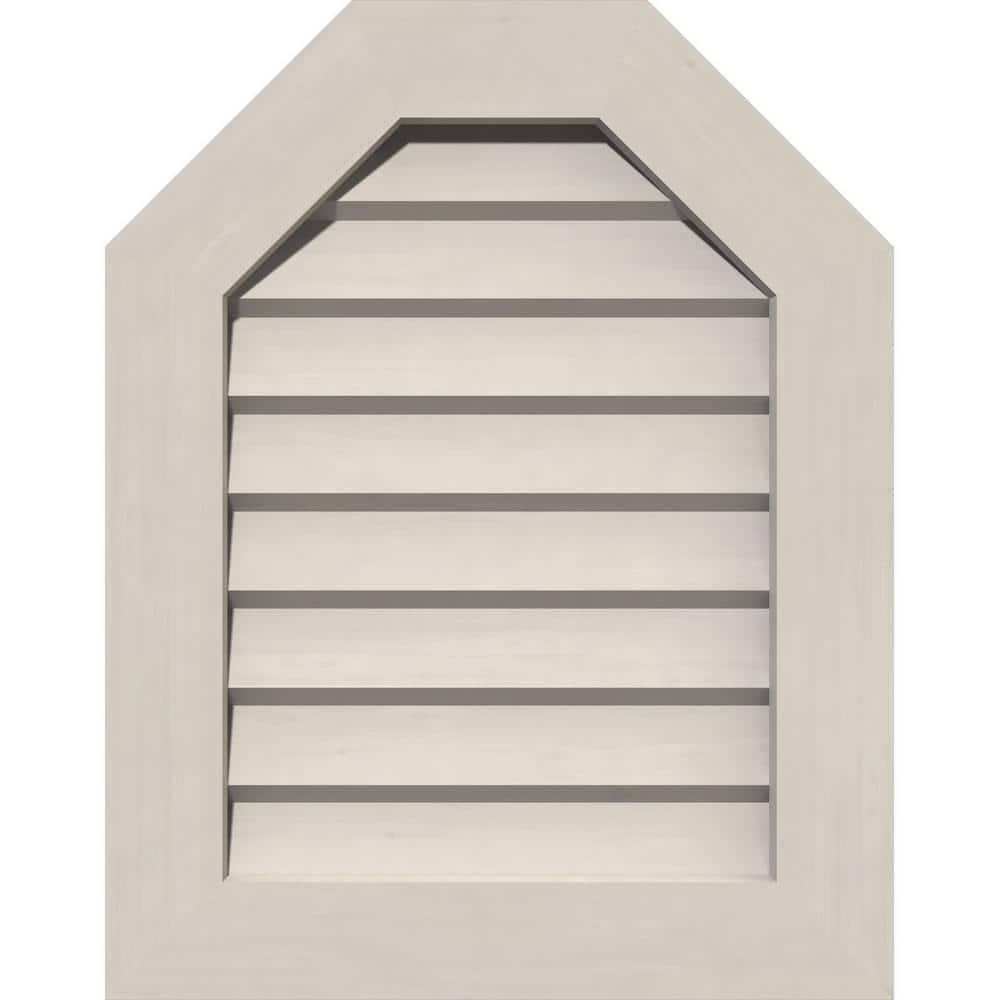 "23"" x 29"" Octagon Primed Smooth Pine Wood Paintable Gable Louver Vent Non-Functional" price history on PriceWatchPro
