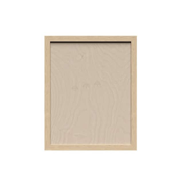 Slim Shaker 12 in. W x 12 in. H x 0.75 in. D Decor Door in Natural Wood