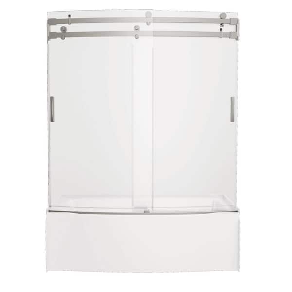 Delta Classic 500 Curve 60 in. x 32 in. Soaking Bathtub with Right Drain in High Gloss White