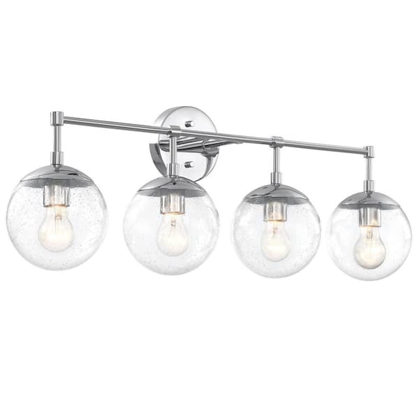 Gracelyn 4-Light 31.52" W Polished Chrome Vanity Light