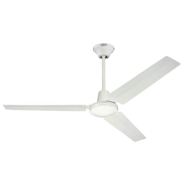 Westinghouse Jax Industrial-Style 56 in. White Ceiling Fan with Wall Control