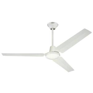 Industrial 56 in. Indoor White Ceiling Fan