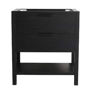 Anky 29.13 in. W x 17.91 in. D x 32.68 in. H Bath Vanity Cabinet without Top in Black