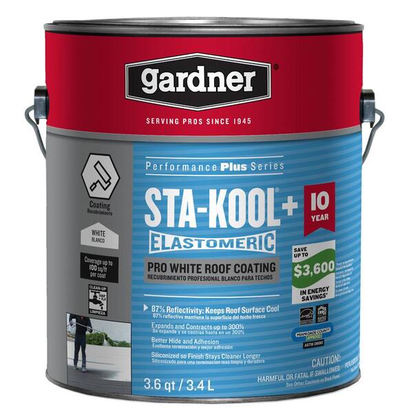 Gardner 3.6 qt. Sta-Kool+ Pro White Roof Coating