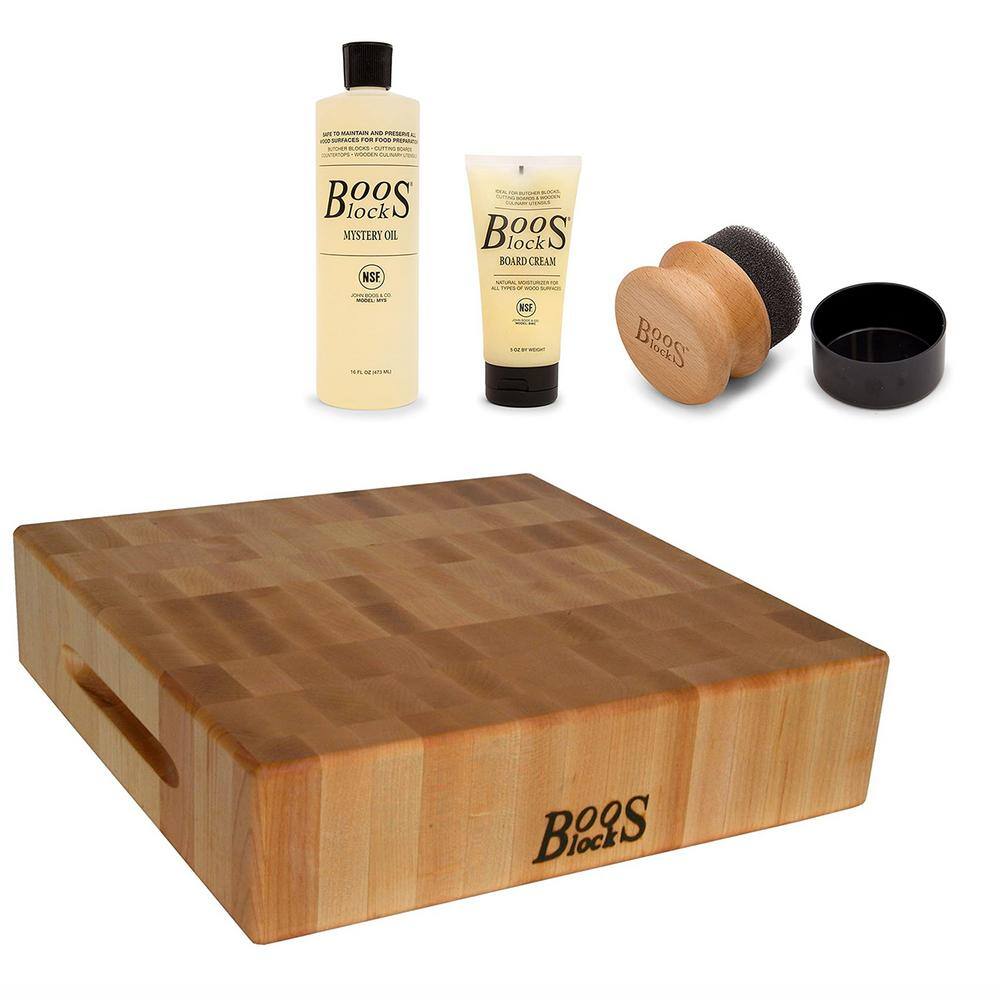 JOHN BOOS Classic Collection Chopping Block Bundle with 3Piece