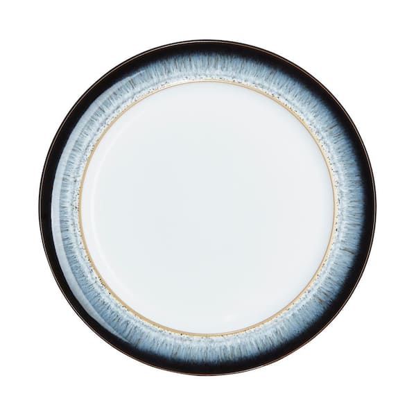 Halo Wide Rimmed Blue Dinner Plate