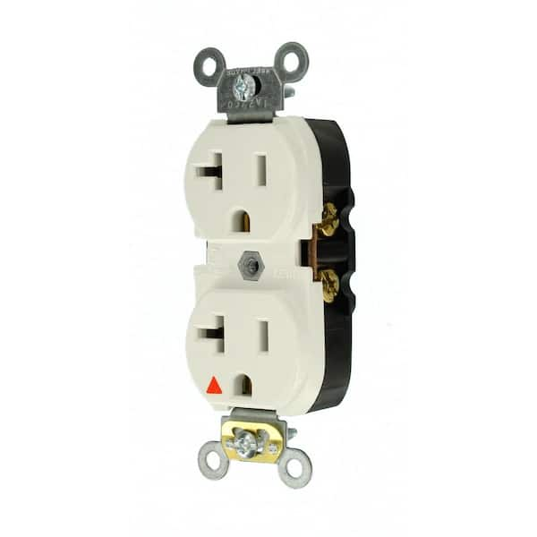 Leviton 20 Amp Industrial Grade Heavy Duty Isolated Ground Duplex