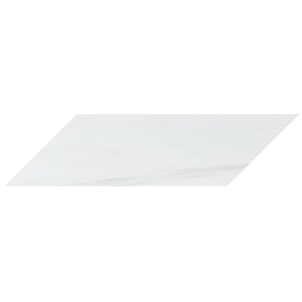 Ivy Hill Tile Bianco Dolomite White 3 in. x 0.38 in. Polished Marble Floor and Wall Tile Sample