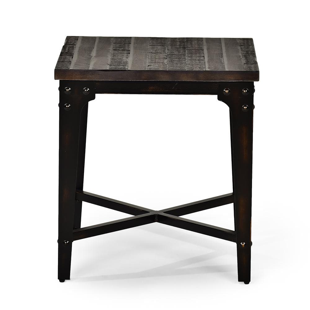 Steve Silver Sherlock Rustic Brown End Table SH200E The Home Depot