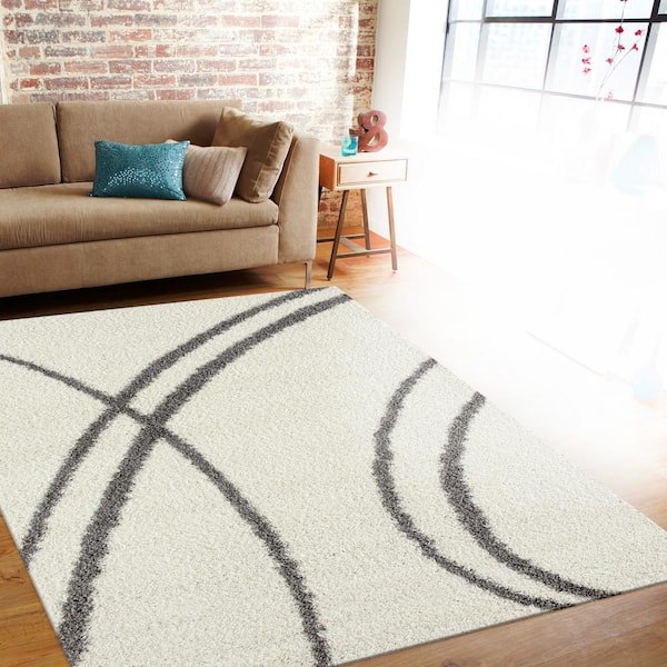 Cozy Soft & Plush Shag Area Rug, 3 hotsell ft 3 in x 5 ft, Cream