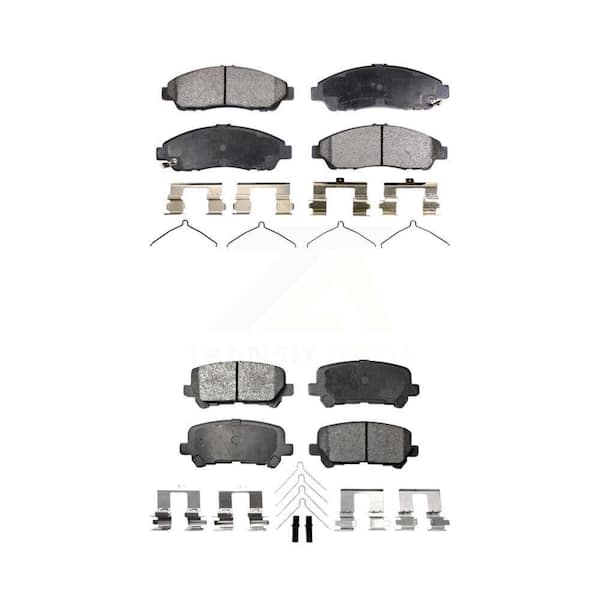 TEC Front Rear Ceramic Brake Pads Kit For Honda Pilot Acura MDX ZDX KTC-100171
