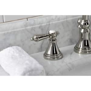 Heirloom 8 in. Widespread 2-Handle Bathroom Faucet in Polished Nickel
