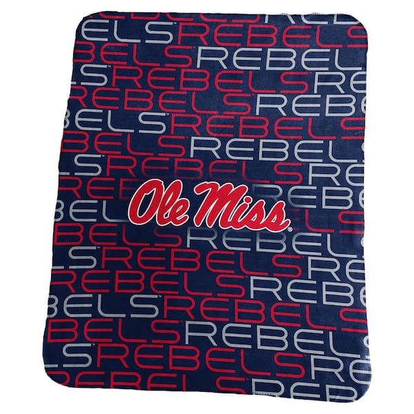 logobrands Ole Miss Multi-Colored Classic Fleece Throw