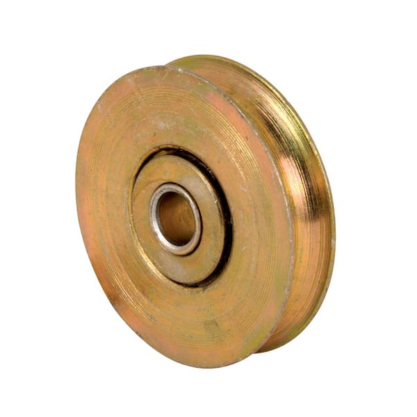 Prime-Line 1/4 in. Inside Diameter x 1-1/2 in. Outside Diam. Steel Unfinished Sliding Door Ball Bearing Roller (2-pack)