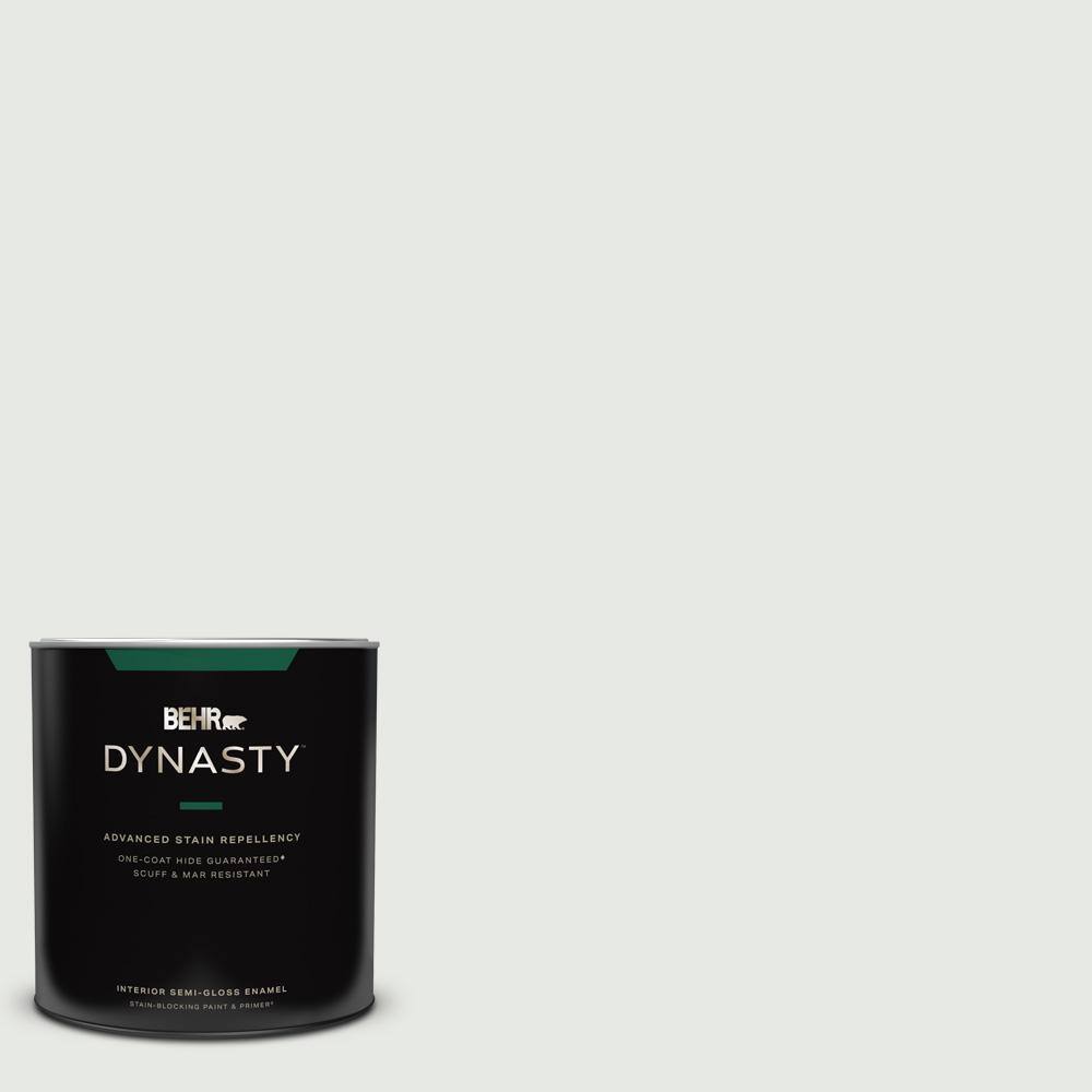 1 qt. #PPL-55 Coastal Fog Semi-Gloss Enamel Interior Stain-Blocking Paint & Primer
