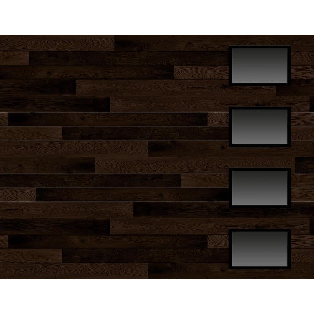 Modern Steel 9 ft. X 7 ft. 18.4 R-Value Insulated Wood Look Plank Espresso Garage Door with Windows price history on PriceWatchPro