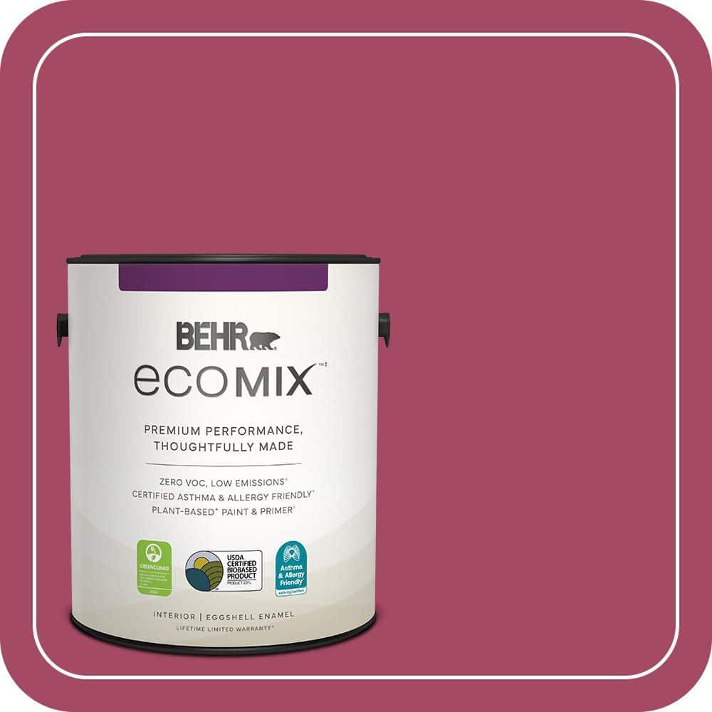 Collors Raspberry BEHR ECOMIX 1 gal. #120D-5 Glazed Raspberry Eggshell Enamel Plant-Based ...