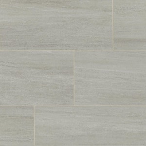 Nova Falls Gray 12 in. x 24 in. Porcelain Stone Look Floor and Wall Tile (15.6 sq. ft. / Case)
