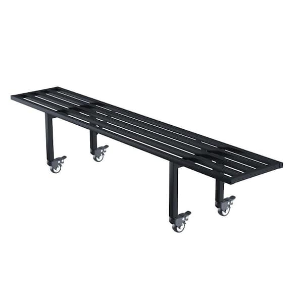 45.67 in. x 8.66 in. x 10.3 in. Plant Stand Indoor/Outdoor Metal 1-Tier