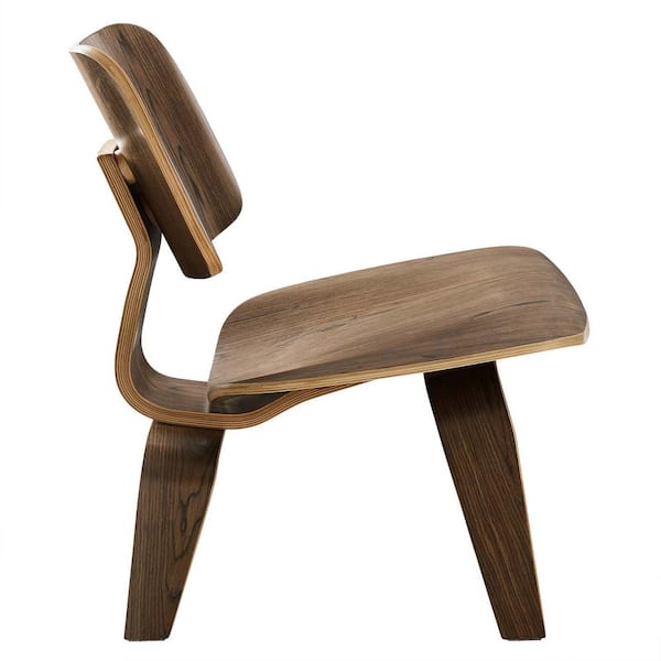 Fathom Walnut Wood Lounge Chair