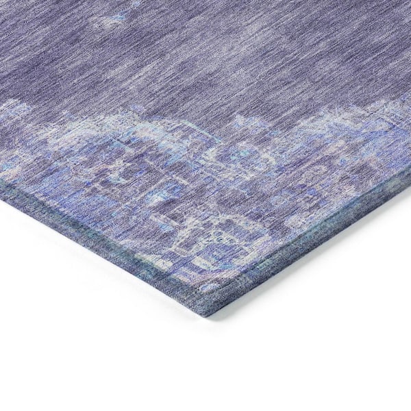 Chantille Machine Washable Indoor/Outdoor Abstract ACN2321 Purple 2 ft. x 3 ft. Accent Rug