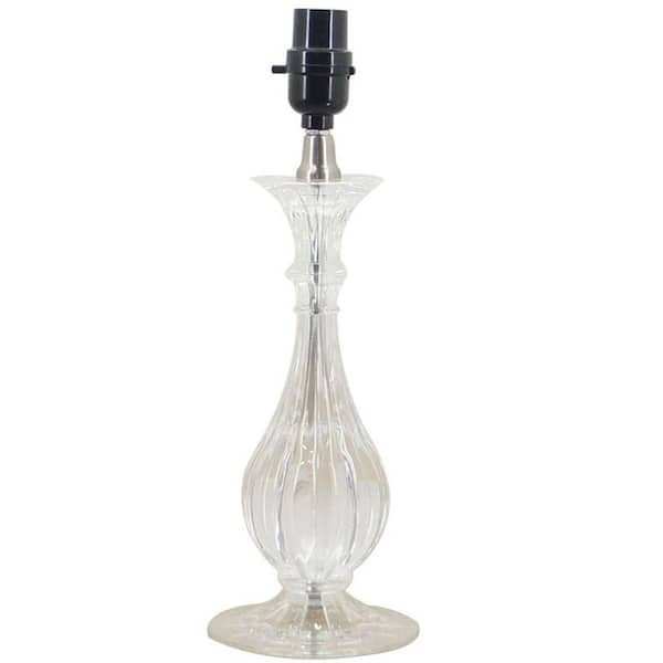Hampton Bay Mix & Match Clear Acrylic Round Accent Table Lamp