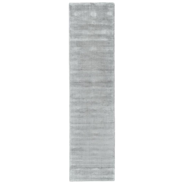2 ft. x 10 ft. Gray Solid Color Area Rug