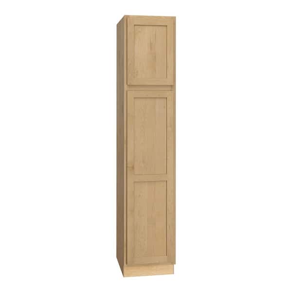 Quick Ship Cottage 18 in. W x 24 in. D x 90 in. H Assembled Plywood Pantry Kitchen Cabinet in Canopy Partial Overlay