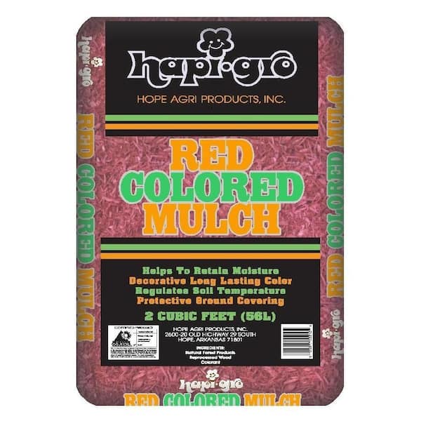 2.0 cu. ft. Red-Colored Mulch