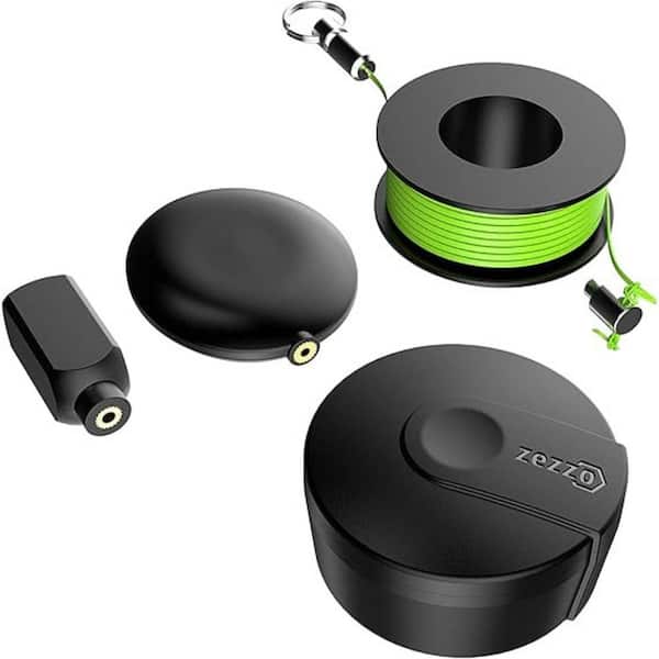 3.1 ft. Magnetic Wiremag Coaxial Electrical Fish Tape Wire Puller, Navigate Cables Behind Walls in Green and Black