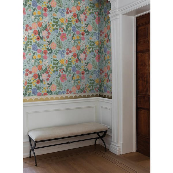 Blossom Light Blue Matte Non-Pasted Wallpaper