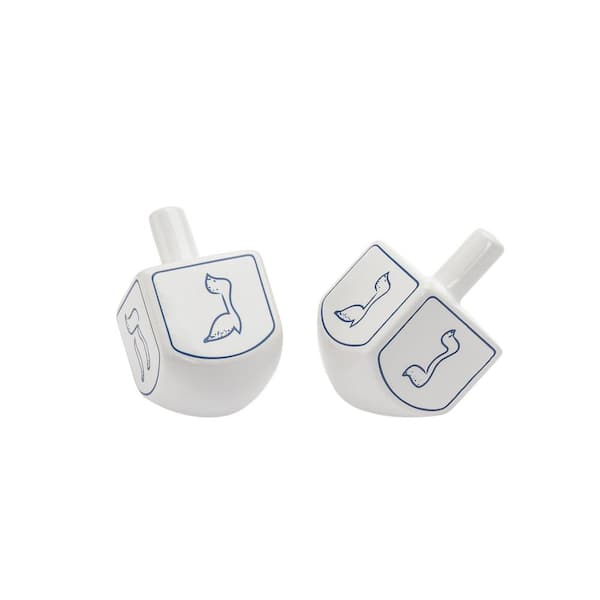 Godinger Hanukkah Dreidel Salt And Pepper Shakers