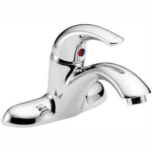 Teck 4 in. Centerset Single-Handle Bathroom Faucet in Polished Chrome