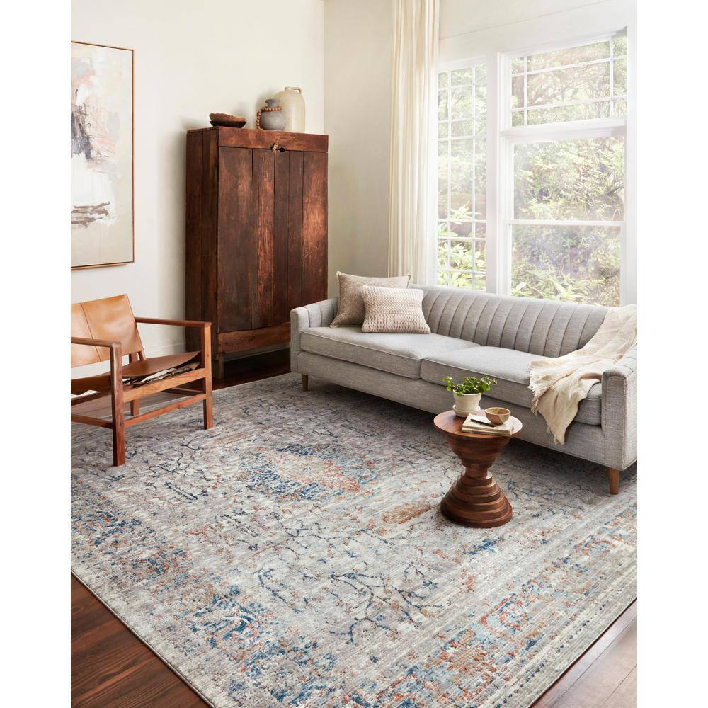 Stone Multi Gray 7'11" x 10'6" Polypropylene Area Rug