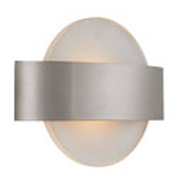 Filament Design Spectra 1-Light Matte Satin Nickel LED Sconce