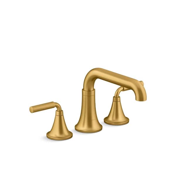 KOHLER Tone 2-Handle Tub Faucet Trim Kit in Vibrant Brushed Moderne Brass