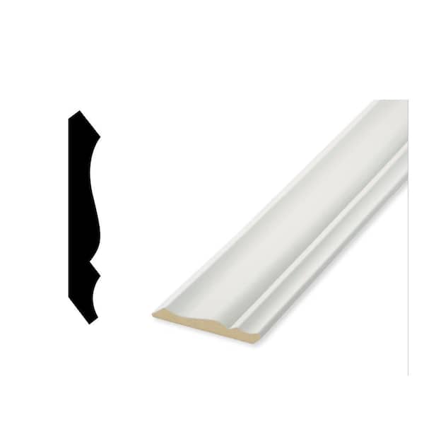 LWM 49 9/16 in. x 3-5/8 in. x 144 in. Primed Finger-Jointed Crown Casing ProPack (5-Pieces)