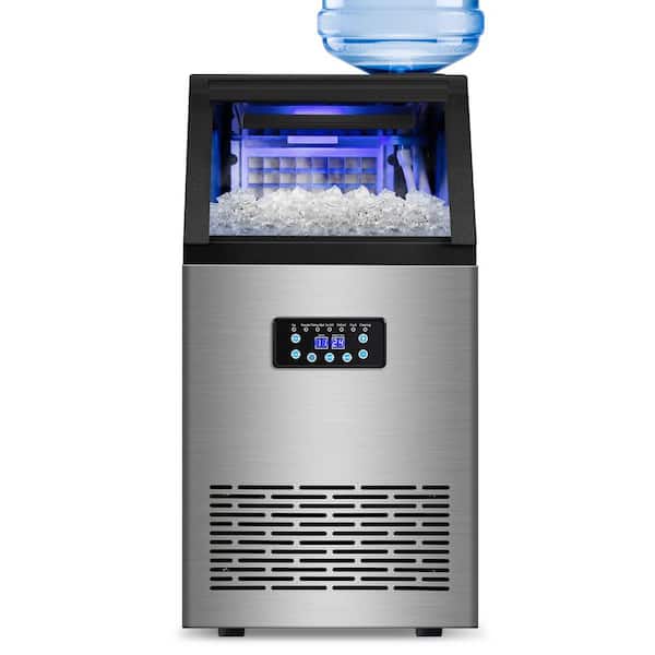 18.8 in. 130 lbs./24H Gourmet Ice Commercial Built-In/Freestanding Ice Maker with 65 lbs. Storage Bin in Stainless Steel